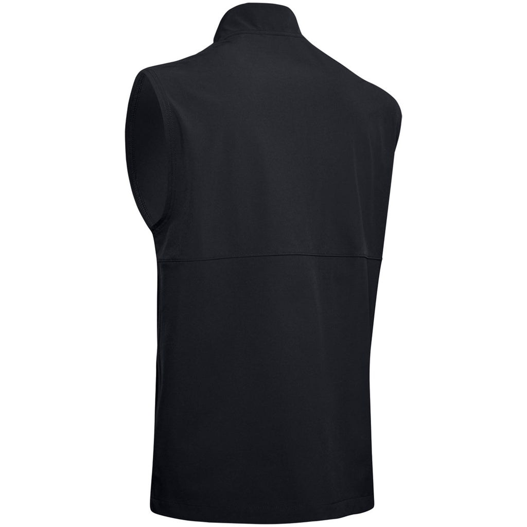 Under Armour Men's Black Motivate Sleeveless Quarter Zip