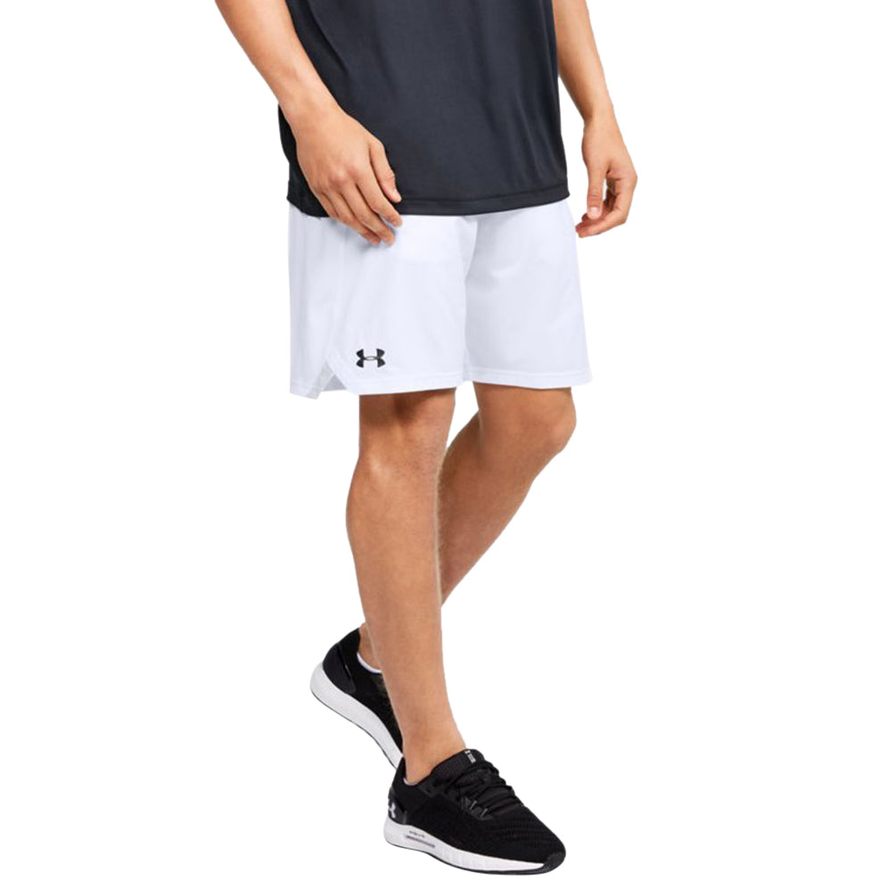 Under Armour Men's White UA Locker 9" Pocketed Shorts