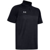 Under Armour Men's Black Locker Short Sleeve 1/4 Zip