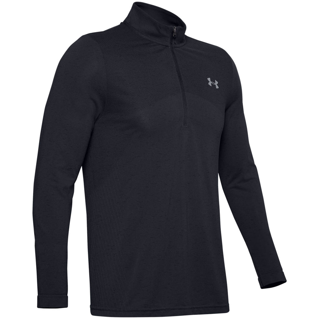 Under Armour Men's Black Seamless Half Zip