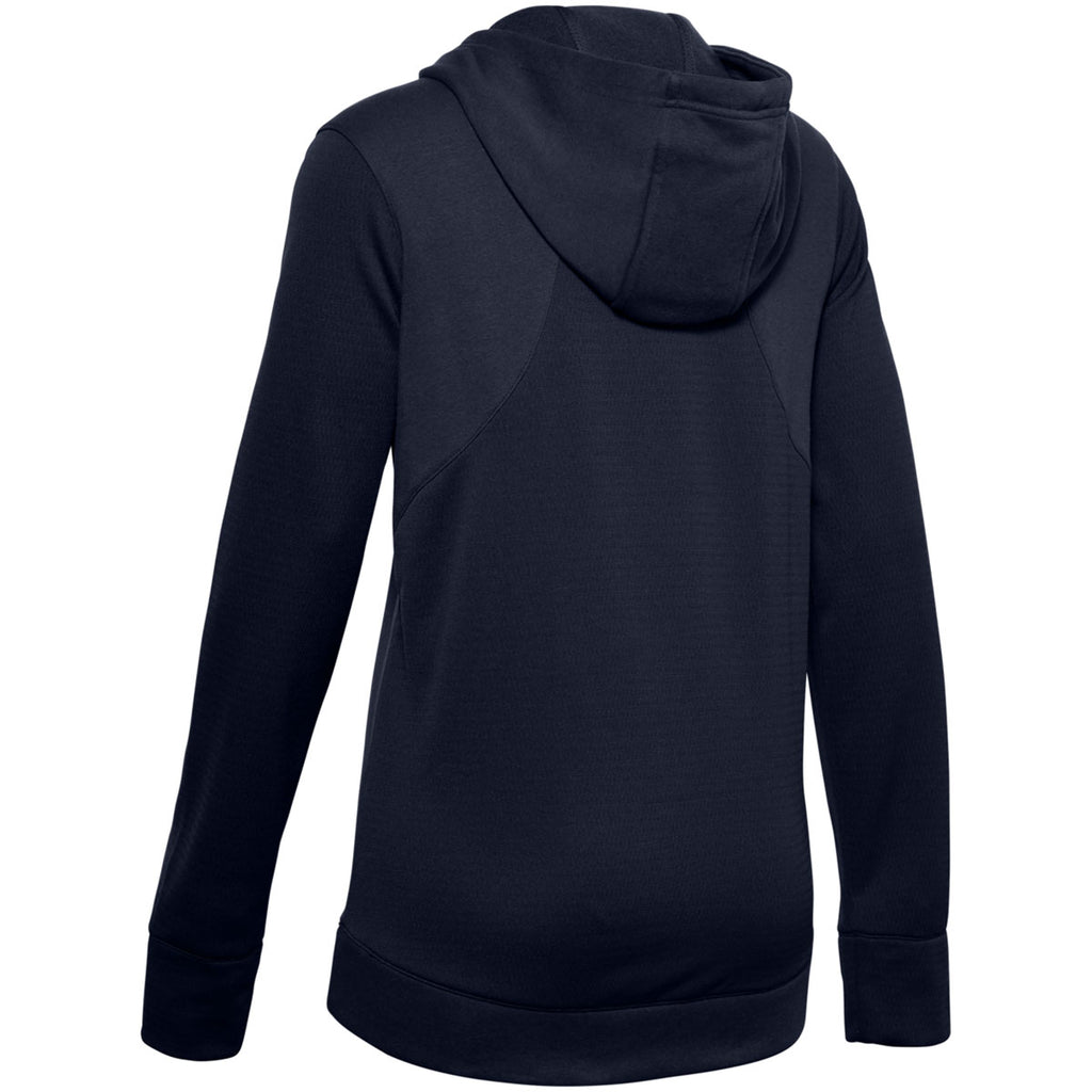 Under Armour Women's Midnight Navy Dynasty Fleece Hoody