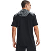 Under Armour Men's Black/White Command Short Sleeve Hoodie