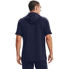 Under Armour Men's Midnight Navy/White Command Short Sleeve Hoodie