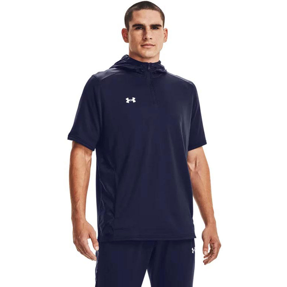 Under Armour Men's Midnight Navy/White Command Short Sleeve Hoodie