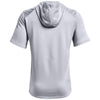 Under Armour Men's Mod Grey/White Command Short Sleeve Hoodie