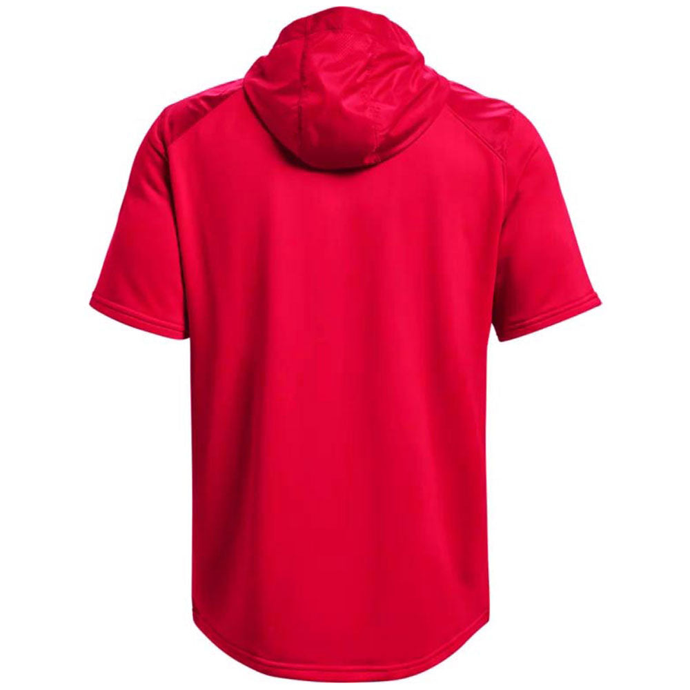 Under Armour Men's Red/White Command Short Sleeve Hoodie