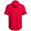 Under Armour Men's Red/White Command Short Sleeve Hoodie