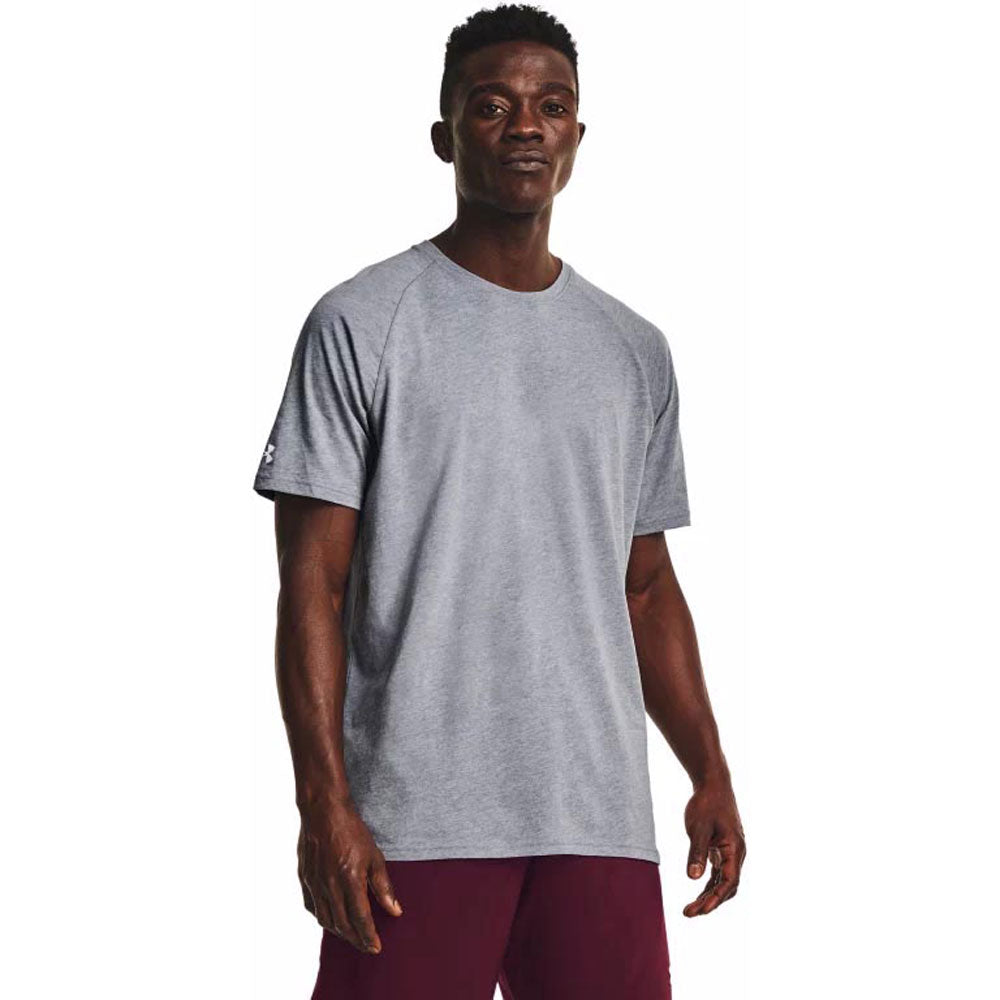 Under Armour Men's Steel Light Heather/White Athletics T-Shirt