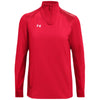 Under Armour Women's Red/White Command Quarter Zip