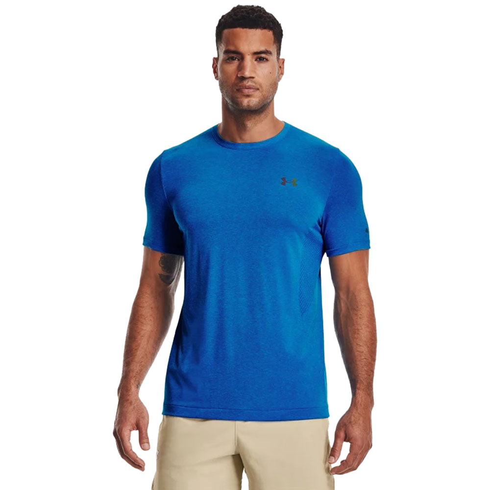 Under Armour Men's Blue Circuit UA RUSH Seamless Short Sleeve