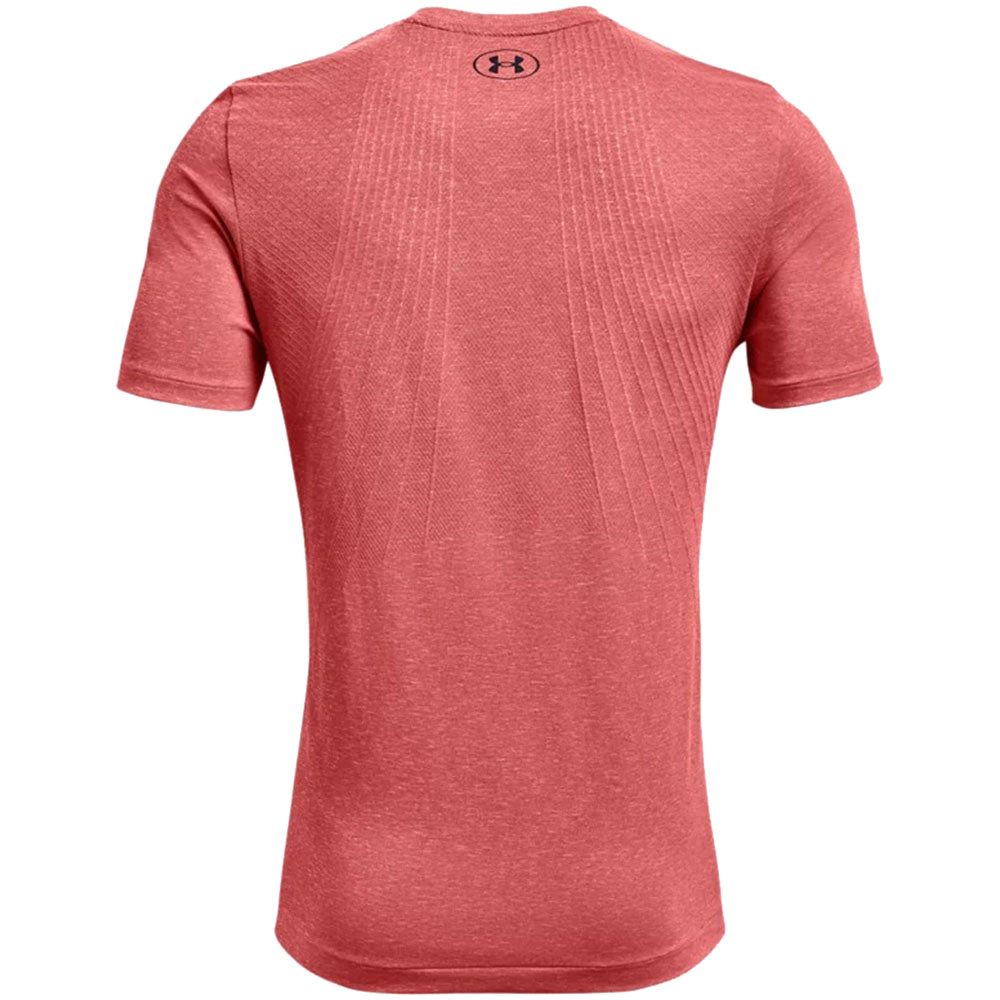 Under Armour Men's Venom Red UA RUSH Seamless Short Sleeve