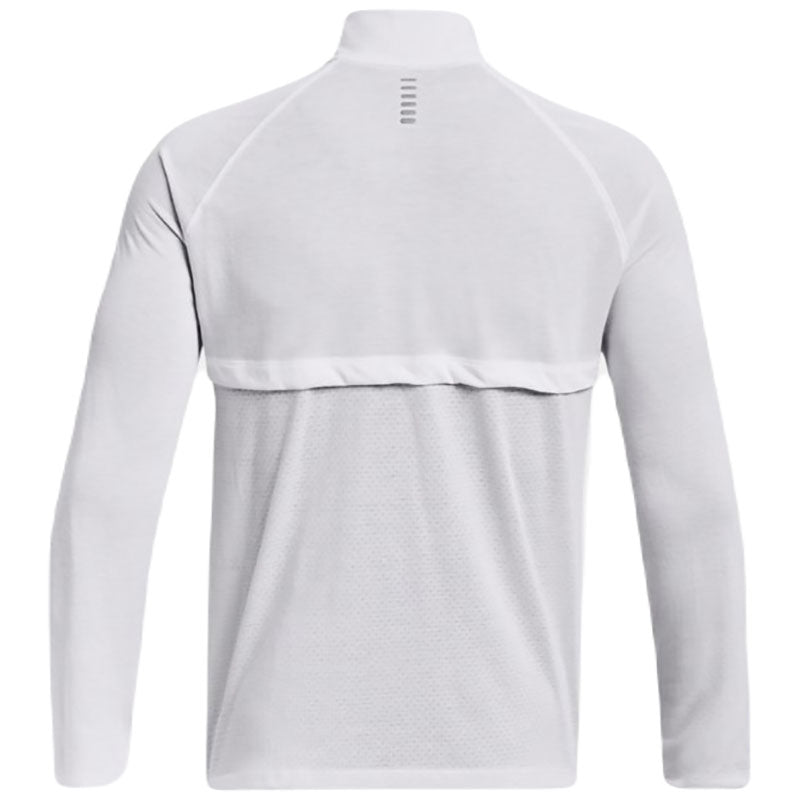 Under Armour Men's White/Reflective Streaker Run Half Zip