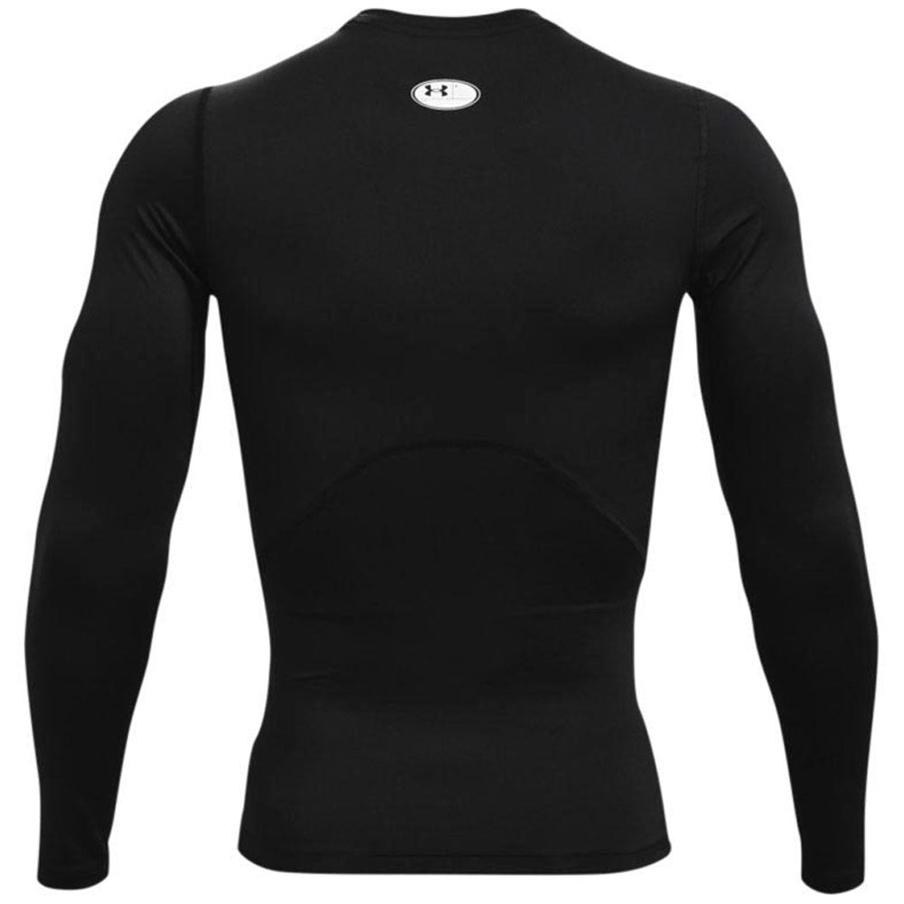 Under Armour Men's Black/White HeatGear Armour Long Sleeve Shirt