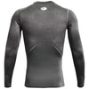 Under Armour Men's Carbon Heather/Black HeatGear Armour Long Sleeve Shirt