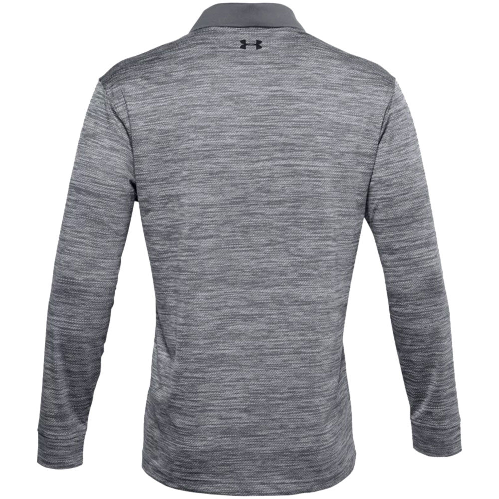 Under Armour Men's Steel UA Performance Textured Long Sleeve Polo