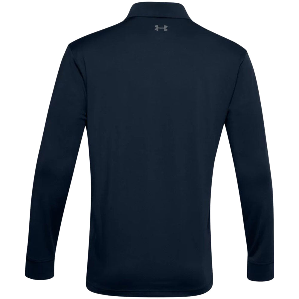 Under Armour Men's Academy UA Performance Textured Long Sleeve Polo