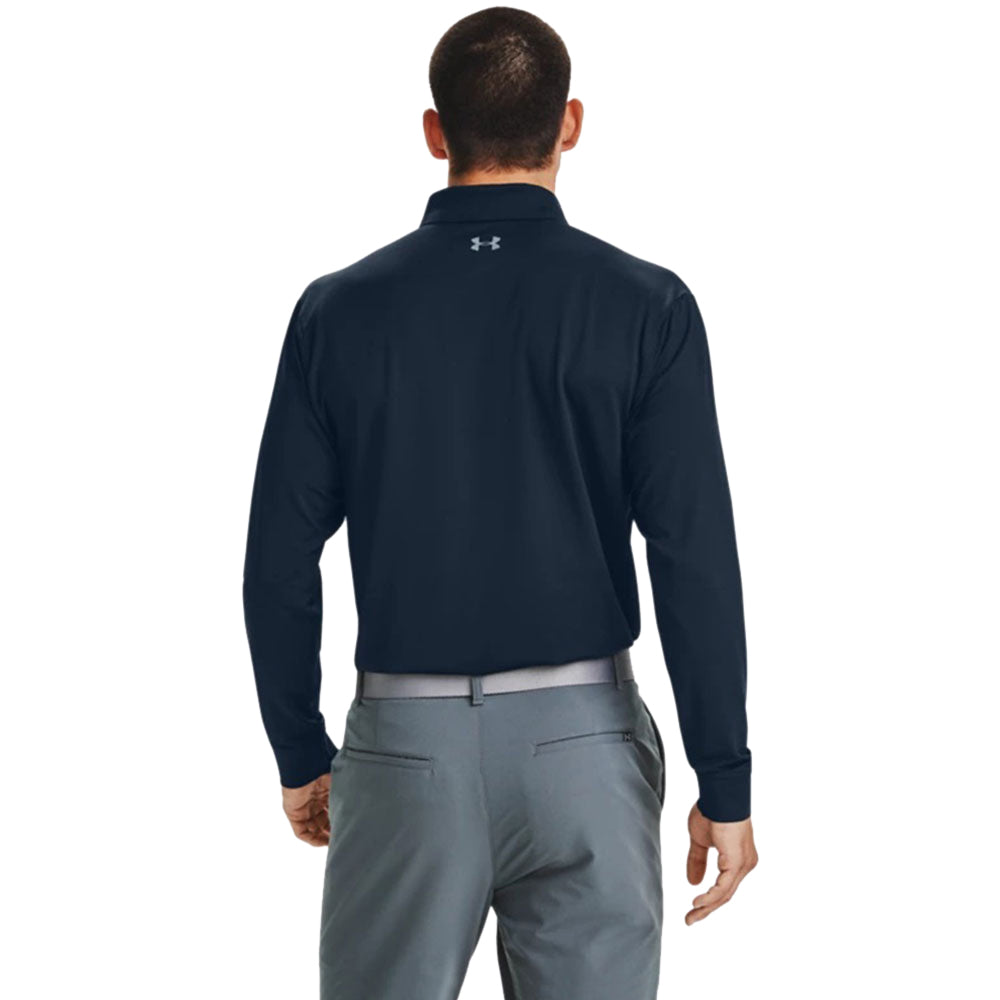 Under Armour Men's Academy UA Performance Textured Long Sleeve Polo