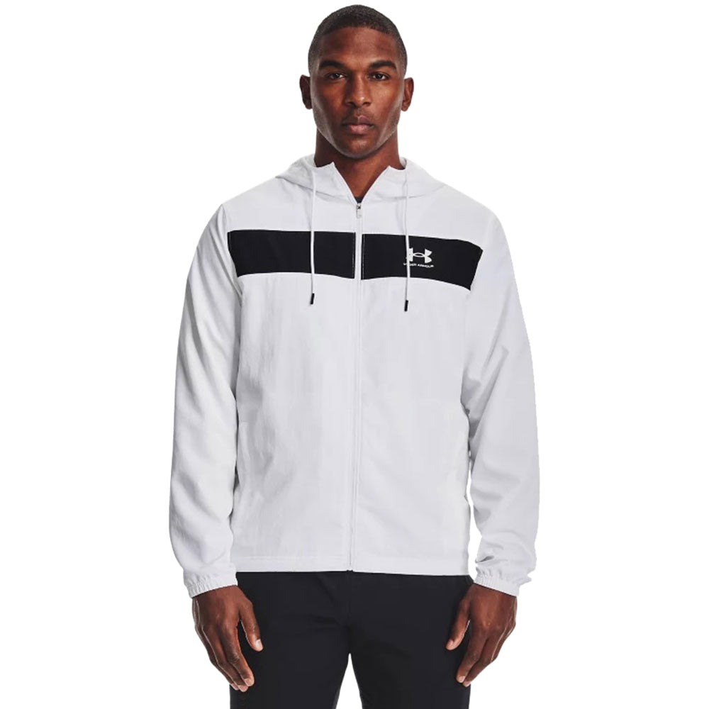 Under Armour Men's White UA Sportstyle Windbreaker Jacket