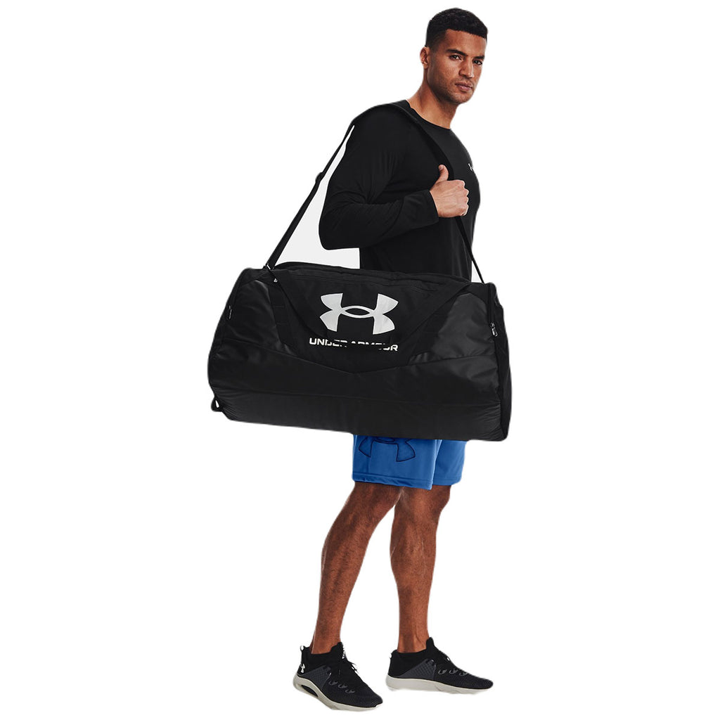 Under Armour Black/Metallic Silver Undeniable 5.0 Large Duffle Bag