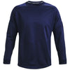 Under Armour Men's Midnight Navy/White Fleece Storm Crew