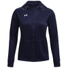 Under Armour Women's Midnight Navy Fleece Storm Full Zip