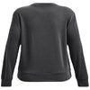 Under Armour Women's Jet Grey/Mod Grey/Black Rival Terry Crew