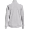 Under Armour Women's Halo Grey Light Heather/Black Fleece Quarter Zip