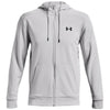 Under Armour Men's Halo Grey/Black Armour Fleece Full-Zip Hoodie