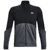 Under Armour Men's Black/Pitch Grey/White Tricot Jacket