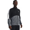 Under Armour Men's Black/Pitch Grey/White Tricot Jacket