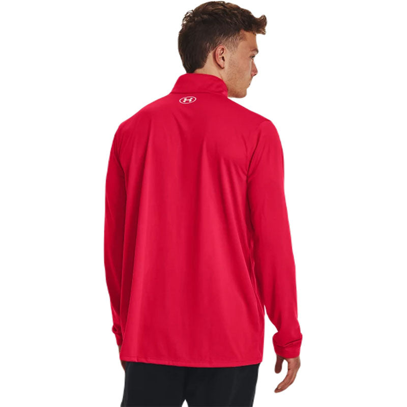 Under Armour Men's Red/White Team Tech 1/4 Zip