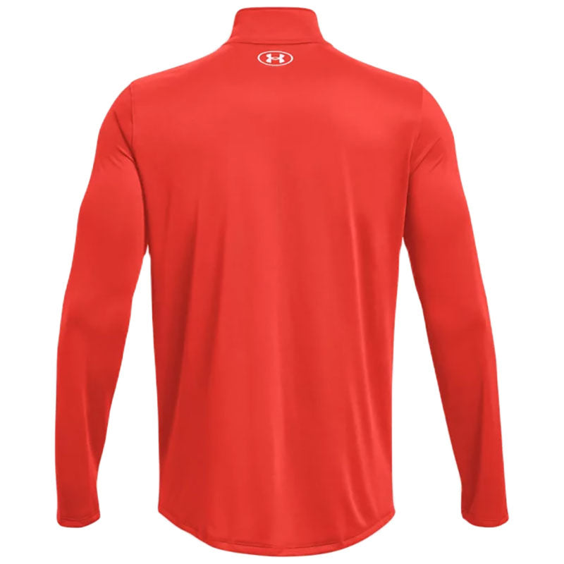 Under Armour Men's Dark Orange/White Team Tech 1/4 Zip