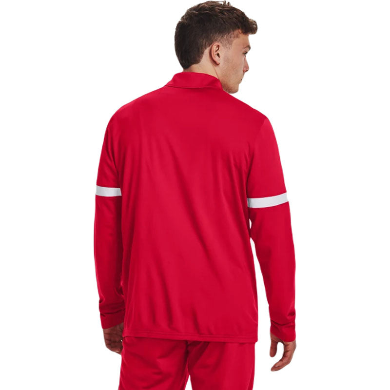 Under Armour Men's Red/White Team Knit Warm-Up Full Zip