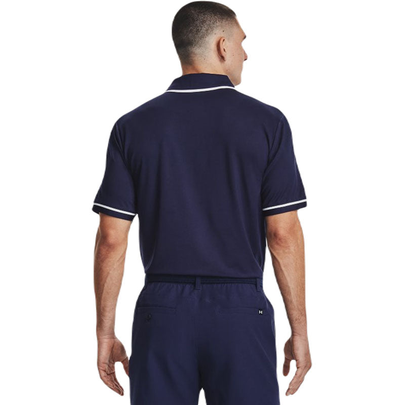 Under Armour Men's Midnight Navy/White Team Tipped Polo