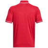 Under Armour Men's Red/White Team Tipped Polo