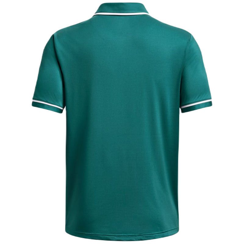 Under Armour Men's Coastal Teal/White Team Tipped Polo