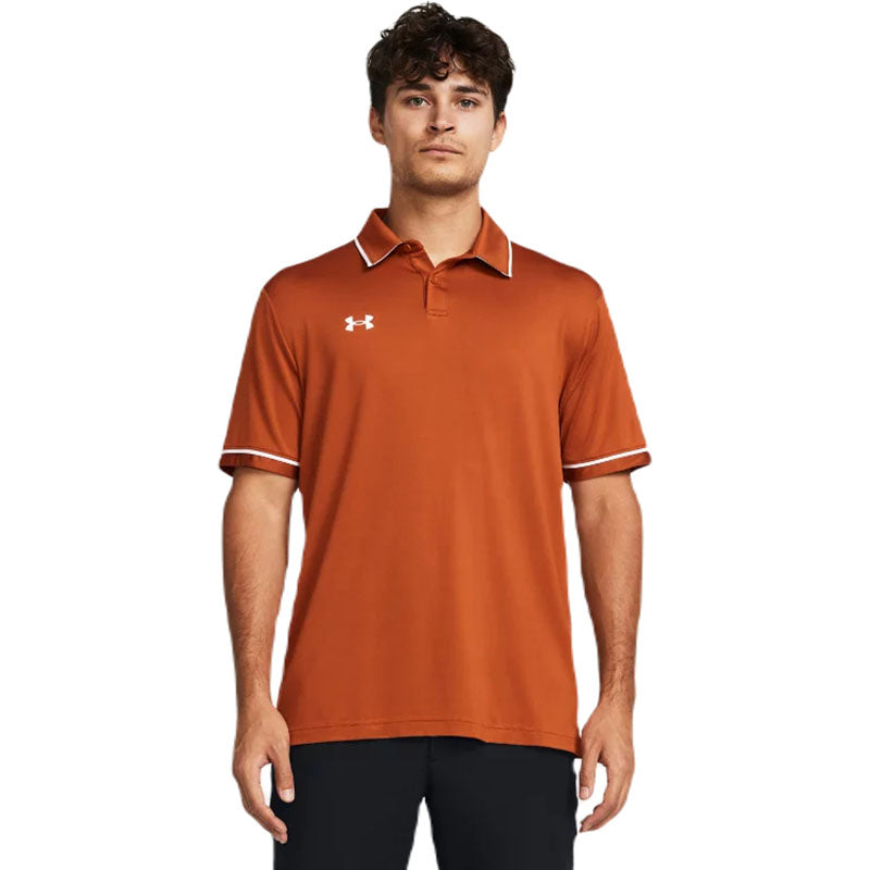 Under Armour Men's Texas Orange/White Team Tipped Polo