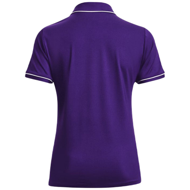 Under Armour Women's Purple/White Team Tipped Polo