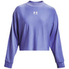 Under Armour Women's Baja Blue/White Rival Terry Oversized Crew