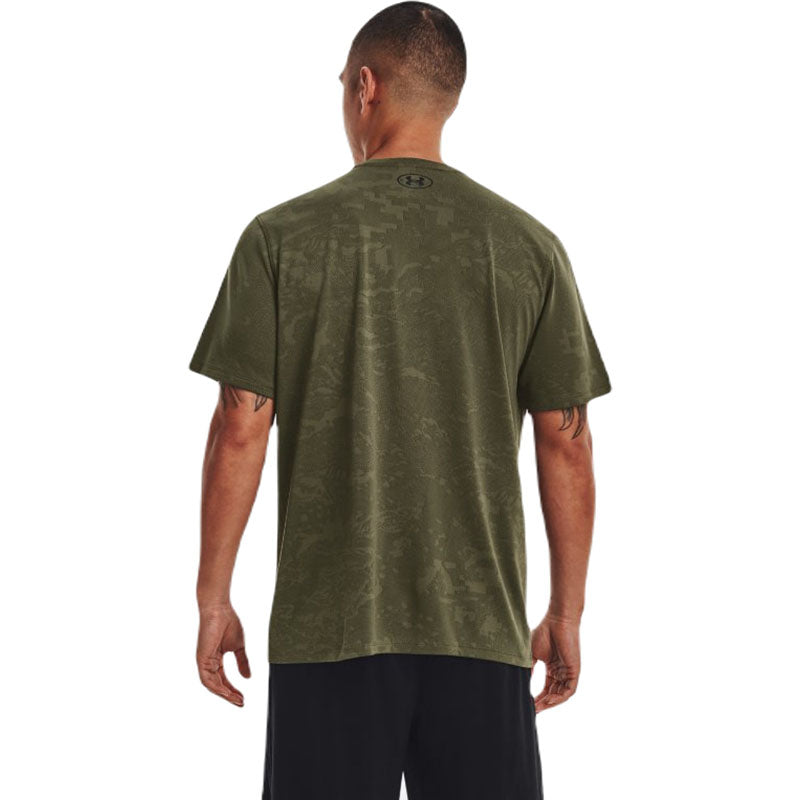 Under Armour Men's Marine OD Green/Black Tech Vent Jacquard Short Sleeve