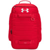 Under Armour Red/ Metallic Silver Contain Backpack