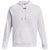 Under Armour Men's White/Black Rival Fleece Hoodie