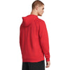 Under Armour Men's Red/White Rival Fleece Hoodie