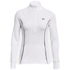 Under Armour Women's White/Black Train Cold Weather Half Zip