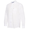 Tommy Hilfiger Men's Bright White Cotton/Linen Long Sleeve Shirt