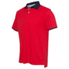 Tommy Hilfiger Men's Mars Red Sanders Tipped Cotton Pique Sport Polo