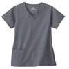 White Swan Women's Pewter Fundamentals Overlap V-Neck Top