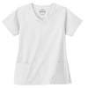 White Swan Women's White Fundamentals Overlap V-Neck Top