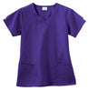 White Swan Women's Purple Fundamentals Overlap V-Neck Top