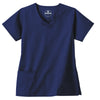 White Swan Women's Navy Fundamentals Overlap V-Neck Top